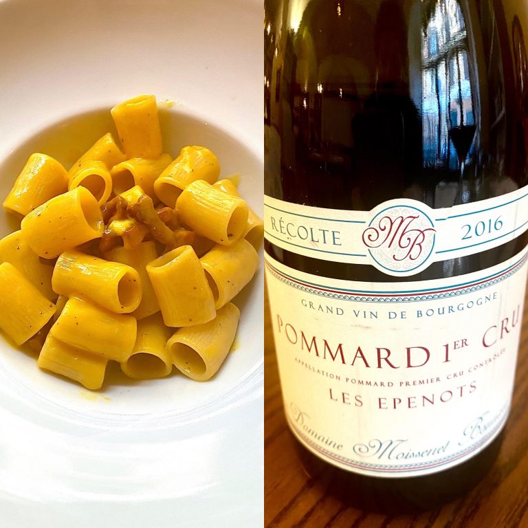 Borgogna e carbonara: Pommard 1er Cru Epenots 2016 di Moissenet Bonnard