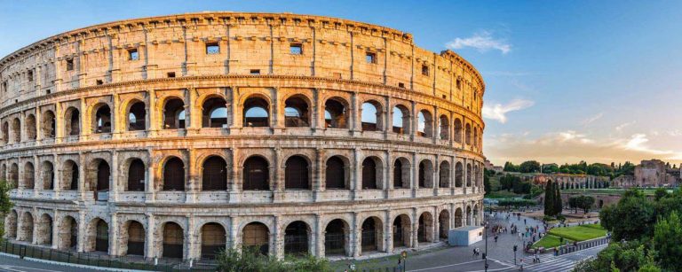 sunset at Colosseum - Rome - Italy