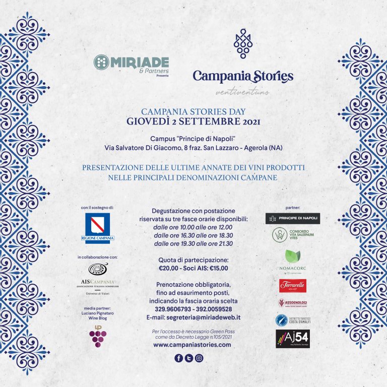 Save the date: Campania Stories 2021