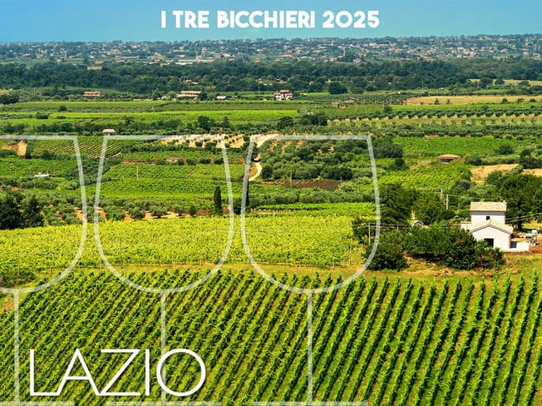 Tre Bicchieri Gambero Rosso 2025: i vini premiati del Lazio
