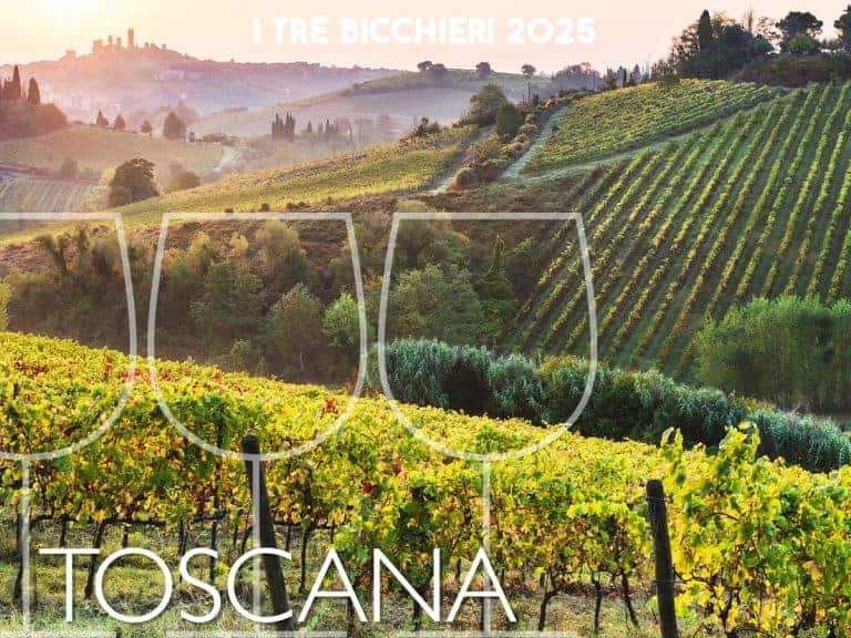 Tre Bicchieri Gambero Rosso 2025: i vini premiati della Toscana